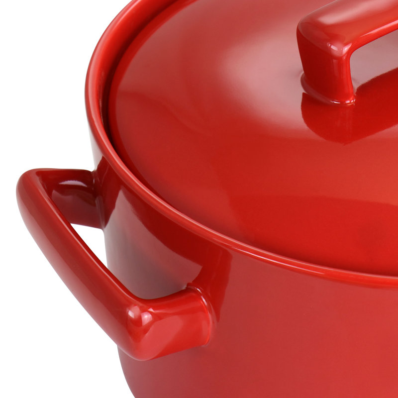 Casserole 3 pintes avec couvercle Martha Stewart, Rouge