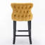 Ensemble de 2 tabourets de bar rembourrés en velours