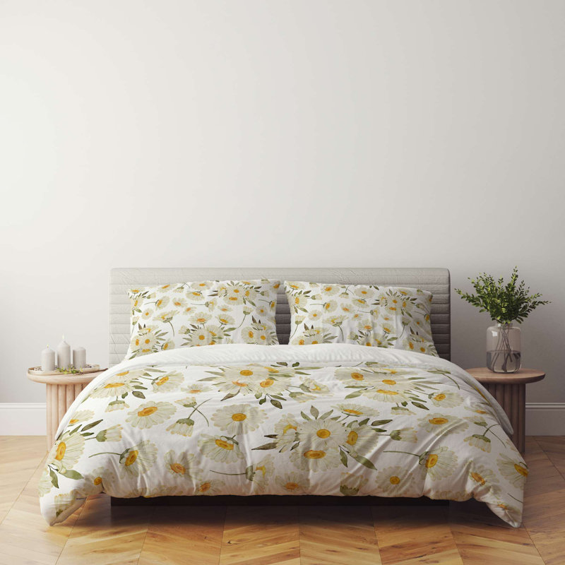 Super King Quilt Cover Set, 100% Soft Polyester & Cotton Blend, 102.4 x 86.6 Duvet Cover & 19.7 x 31.5 Pillowcases (2 Pieces) | Machine Washable, Envelope & Button Closure | Elegant & Durable Bedding Solution