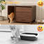 Enceinte de litière pour chat avec porte coulissante-1321590539