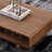 Solid wood tea table with medieval design