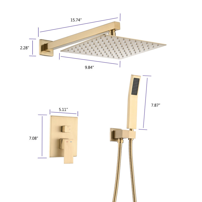 Complete Shower System with Rough in-Valve