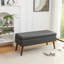 Tufted Storage Ottoman Bench | Solid Wood Legs, Safety-Hinged Lid for Bedroom End of Bed & Entryway-1055725045