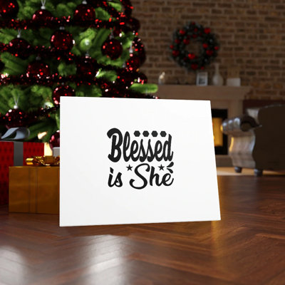 Blessed Is She - Wrapped Canvas Print