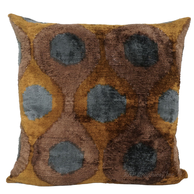 Henna Silk Velvet Pillow Cover And Insert