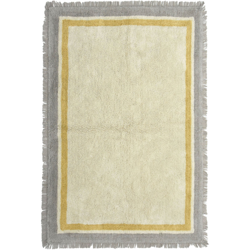 Adreana Rectangle Cotton Area Rug, Rectangle 200 x 290cm