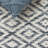 Natura 786 Hand Woven Denim/Salvage/Cotton Geometric Rug in Navy/Ivory-306991063