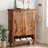 20 Pair Shoe Storage Cabinet with Rattan Doors