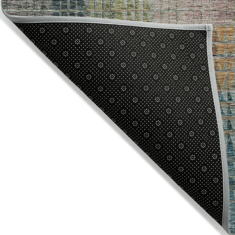 Flatweave Geometric Indoor / Outdoor Rug, Rectangle 5' x 7'6"