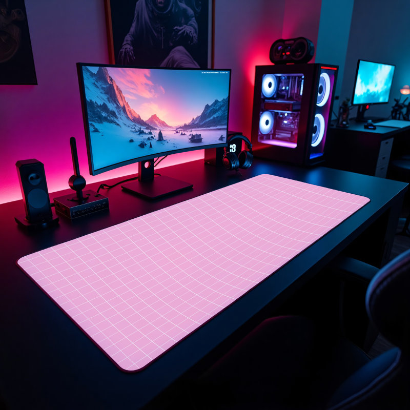 Polyester Desk Pad, 31.5x15.5