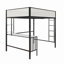 Lit mezzanine avec bureau et tablettes-352110981