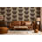 Infinity Blocks - Brown Burgundy Wallpaper
