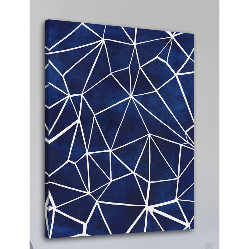 Indigo Pattern III - Graphic Art on Canvas, 30" H x 20" W x 1.5" D