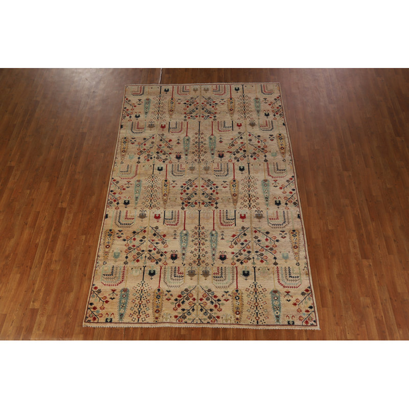 Handmade Wool Ziegler Oriental Area Rug 6x10