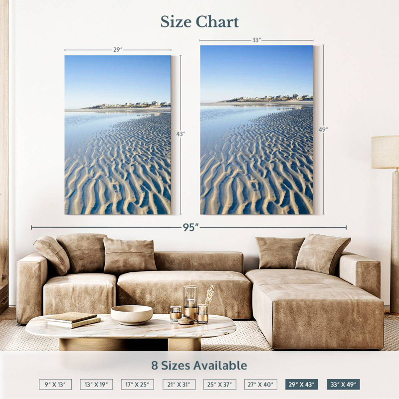 Plage de sable de Cape Cod, H 51 po x l 34 po