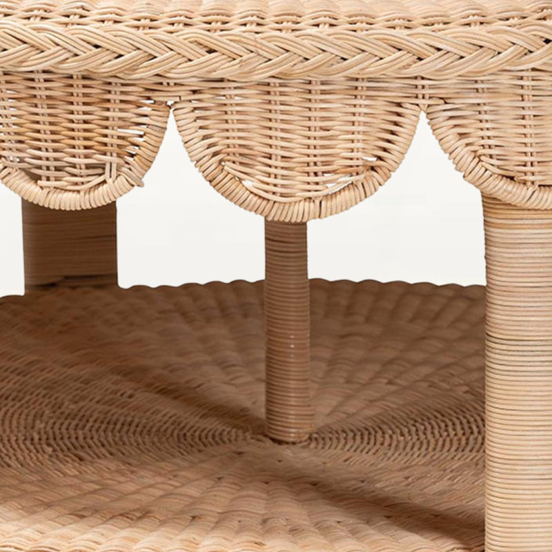Table basse en rotin naturel Arta