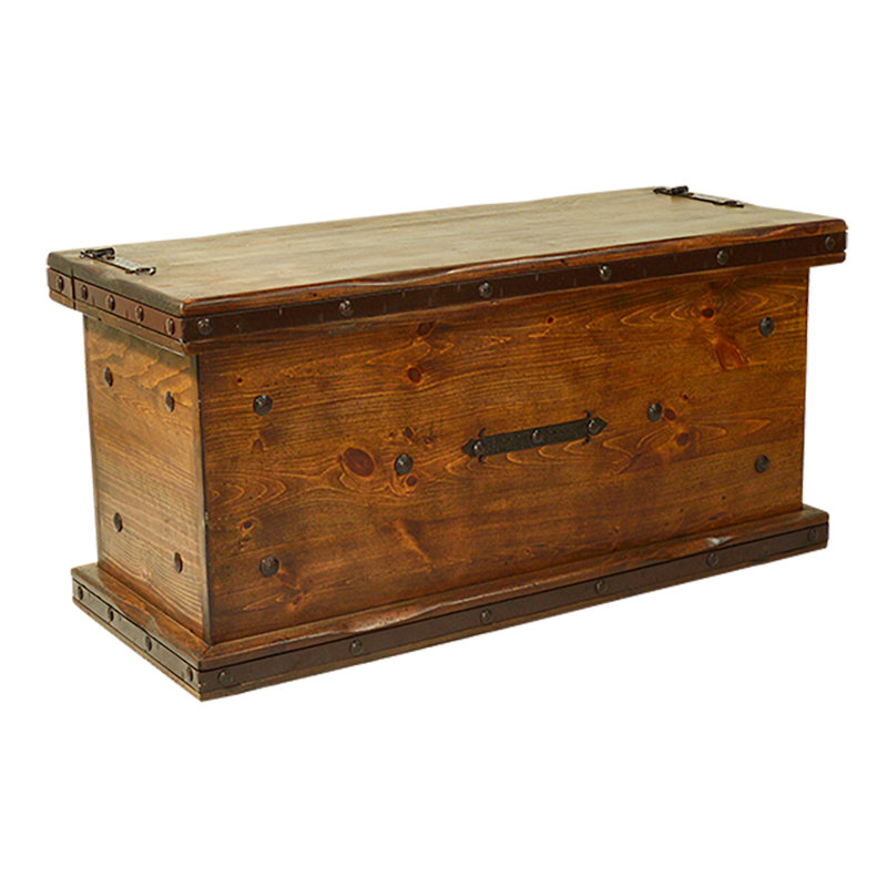 Aspen Ridge Storage Trunk with Ironbound Details