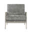 Luxueux fauteuil d'appoint rembourré en chenille pour des espaces de vie élégants-1821353864
