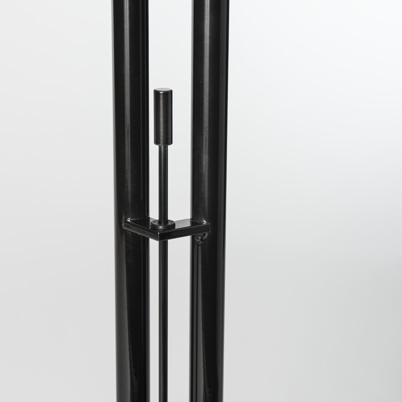 Chrysalis 74.4" Tree Floor Lamp, Black Polished Crystal, Ink