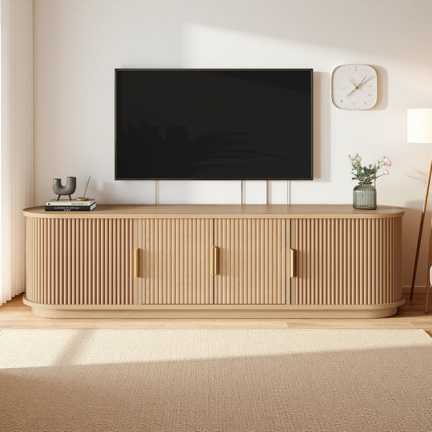 Latitude Run® Farmhouse TV Stand for TVs up to 75