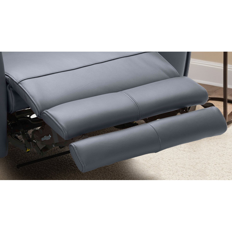 Milan Upholstered Power Recliner, Blue Grey