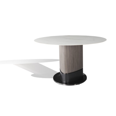 Round Metal Base Dining Table