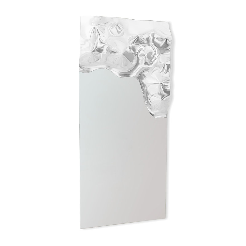 Asymmetrical Ripple Rectangle Mirror