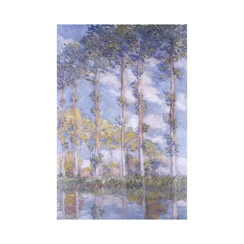 The Poplars, 1881 - Giclée sur toile tendue avec châssis, H 18 po x l 12 po