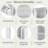Multifunctional Kitchen Island With Foldable Top, Power Outlet, Wine Rack, Stemware Holder, Open Side Shelves And Adjustable Shelves-734033506