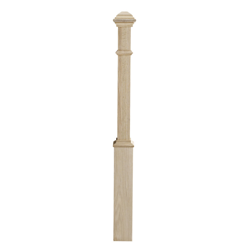 Victorian Oak Box Newel