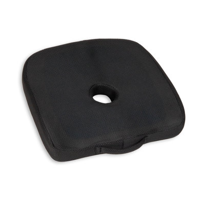 Coussin de siège en mousse viscoélastique gélifiée avec découpe pour coccyx, soulagement de la pression ergonomique pour le bureau, la voiture et plus encore, L 17,5 po x l 14,5 po x H 3,25 po, Mind Reader