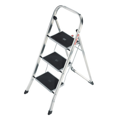 3-stufiger Tritthocker K30 aus Aluminium