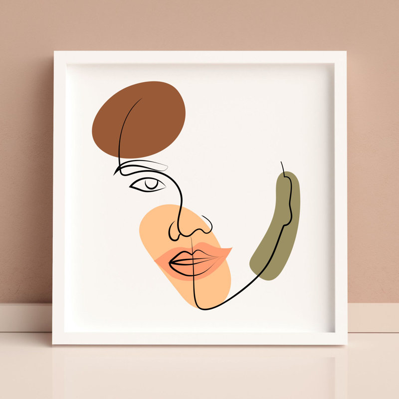Abstract Modern Woman Design - Print on Plastic / Acrylic