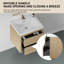 Meuble-lavabo mural avec lavabo-715319724