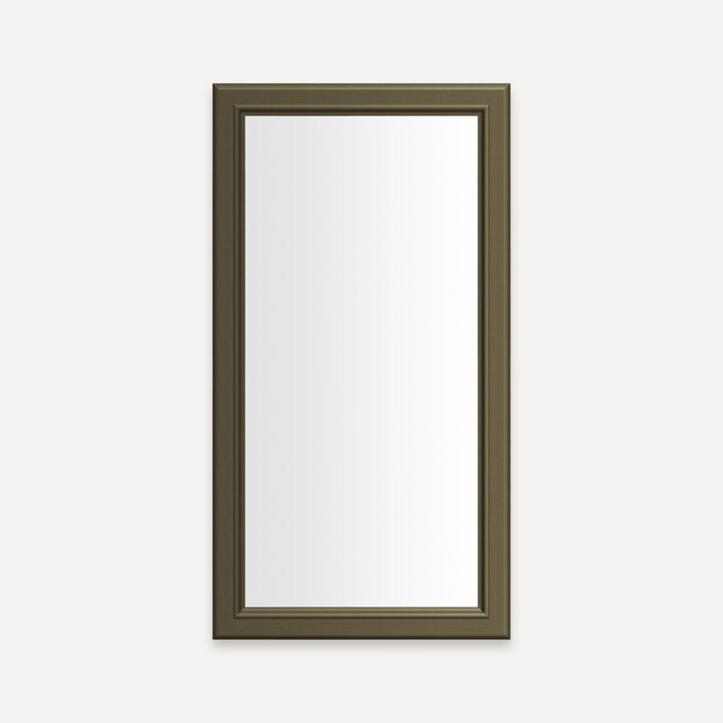 Main Line Vanity Mirror, Vintage Brass, 29.88" H x 15.13" W