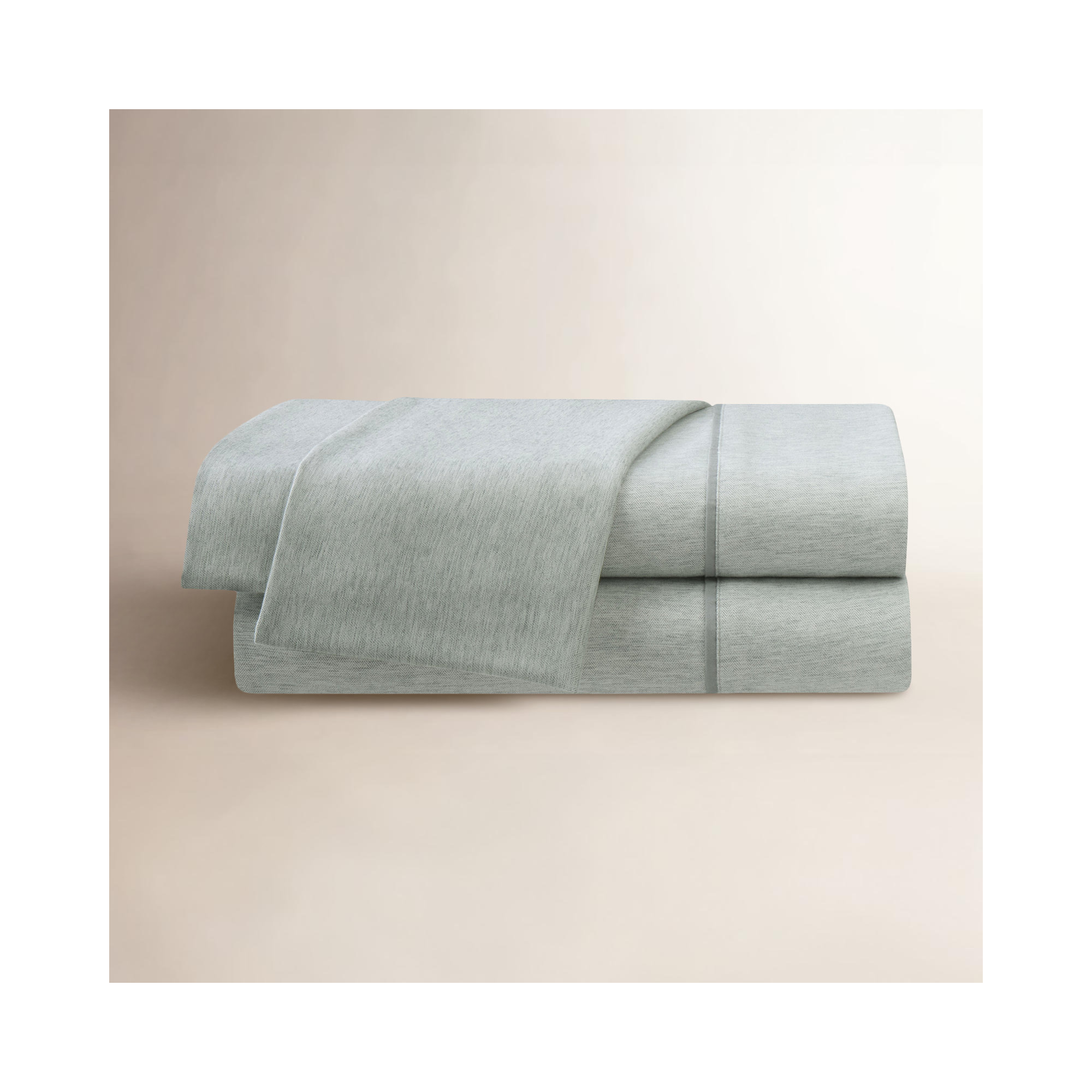 Martex Arcadia Heather Herringbone Sheet Set, Queen Sheet Set with Fitted Sheet + 2  Pillowcases, Gray