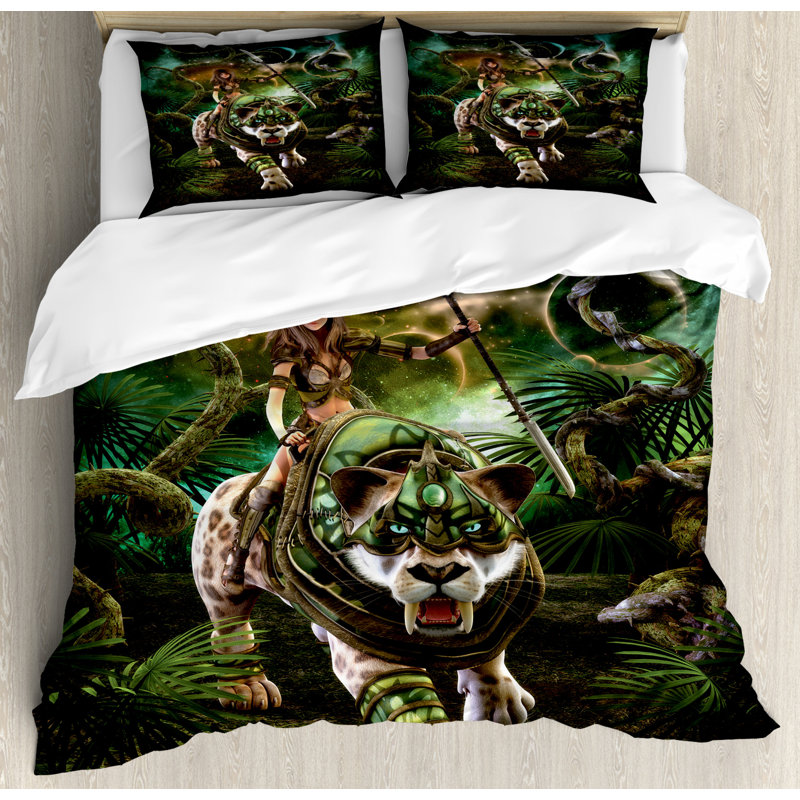 Polyester Duvet Cover, Queen Duvet Cover + 2 Standard Shams