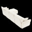 Canapé modulaire rembourré avec repose-pieds pour salon, bureau-480431615