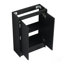 Meuble-lavabo autoportant de 23 po avec lavabo et support de rangement, portes à fermeture douce-5519726