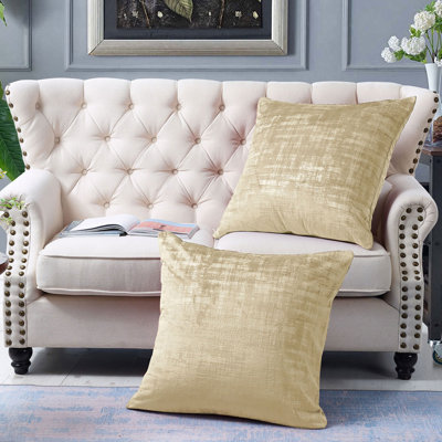 Textured Velvet Euro Reversible Pillow Cover