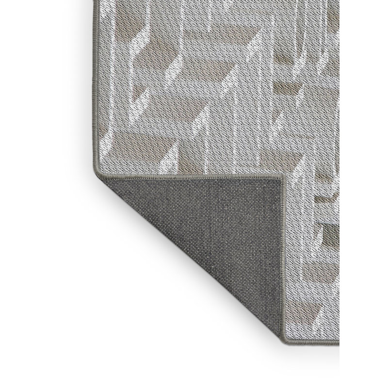 Tapis gris tissé à la machine, Tapis de couloir 2 pi x 5 pi