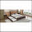 Wooden Storage Platform Bed, With 2 Big Drawers, T-XL Size Trundle-1393018196