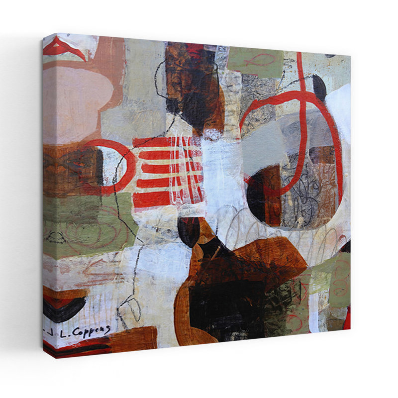 Haikyo No. 3 Contemporary Abstract Art, 18" H x 18" W