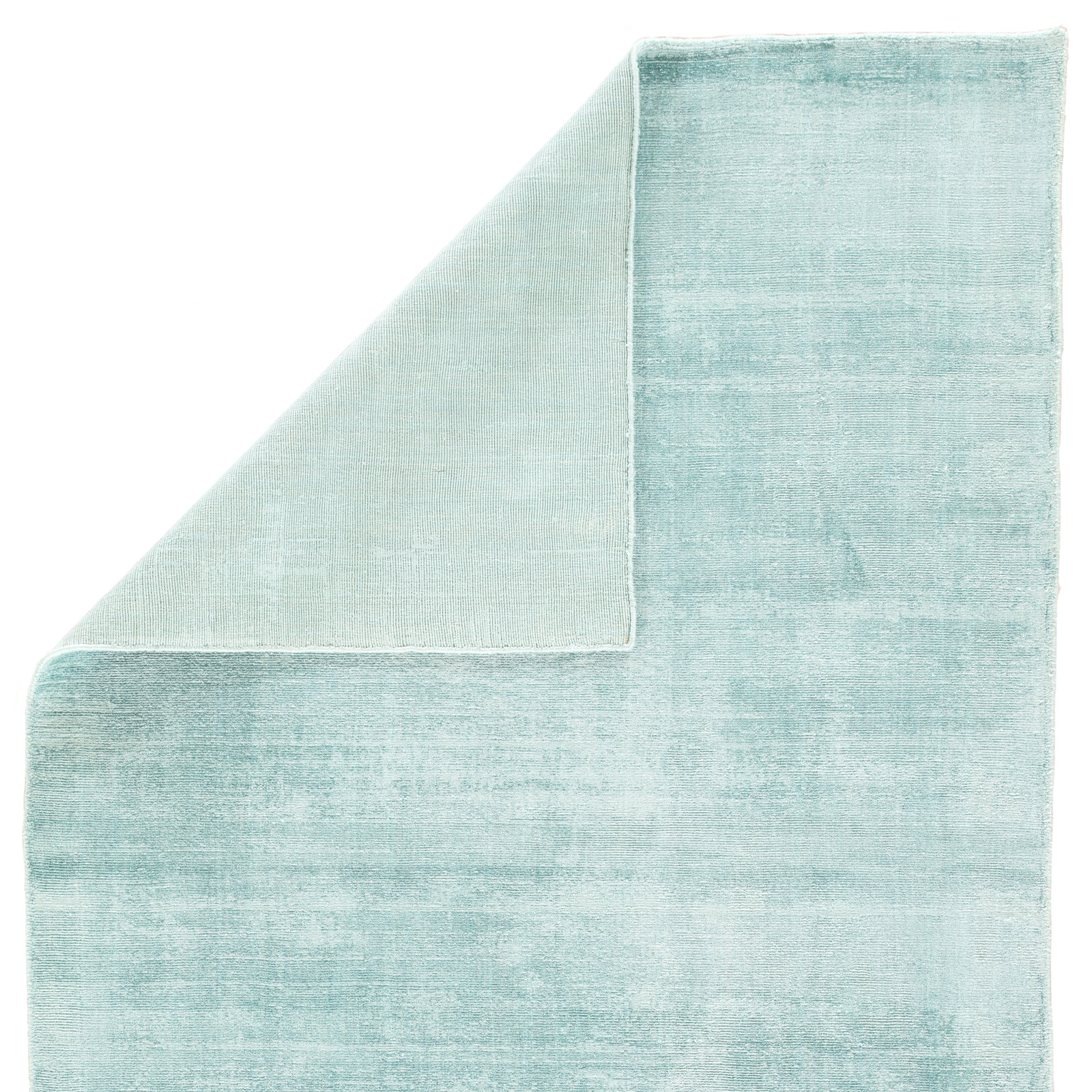 Owens Aqua Blue Hand-Loomed Wool Rug, Rectangle 2' x 3'