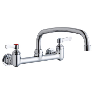 Robinet à fixation murale 8 po avec douchette à arc 12 po Foodservice