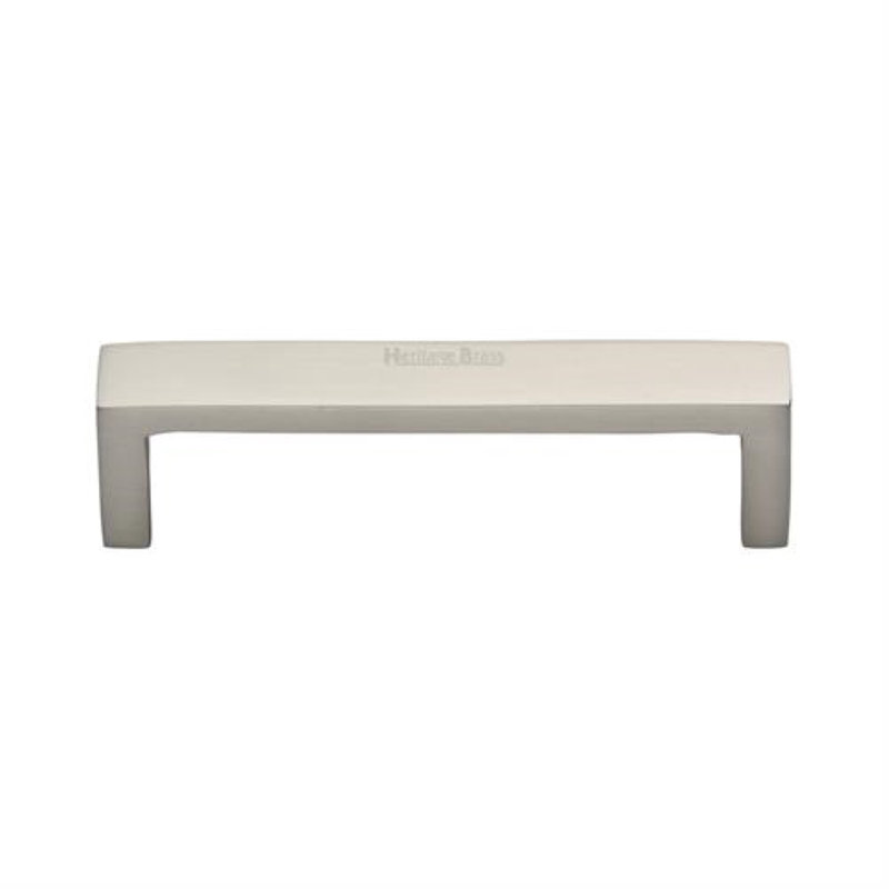 Heritage Brass Heritage Cabinet Pull Wide Metro Design, Satin Nickel, 10.1cm H x 2cm W x 11cm D