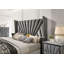Chambre à coucher Tête de lit à oreilles 1pc Grand lit Mobilier de lit rembourré en tissu-1187416110-1187416108