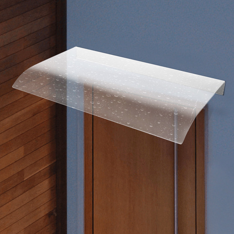 Slope Window Awning in Clear, 0.13" H x 31.5" W x 19.7" D, Clear