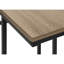 Table d'appoint, en forme de C, bout, côté, collation, salon, chambre à coucher, métal stratifié, contemporain, moderne-614129664