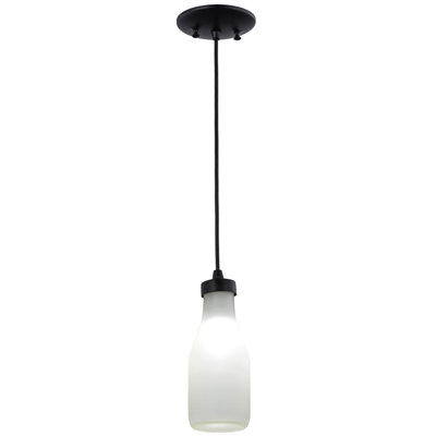 Canoe Tall Pines 1 - Light Black Single Pendant